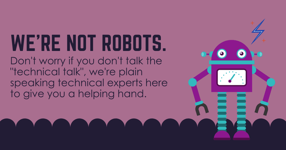 we’re not robots – blog post