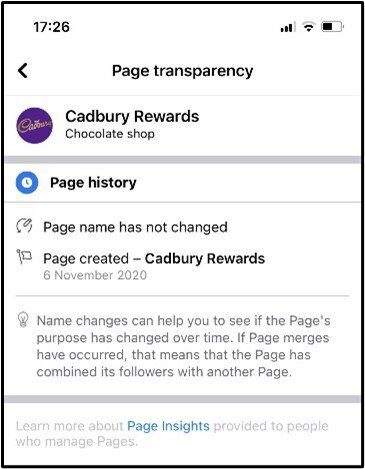 Page Transparency on Facebook Page Transparency on Facebook